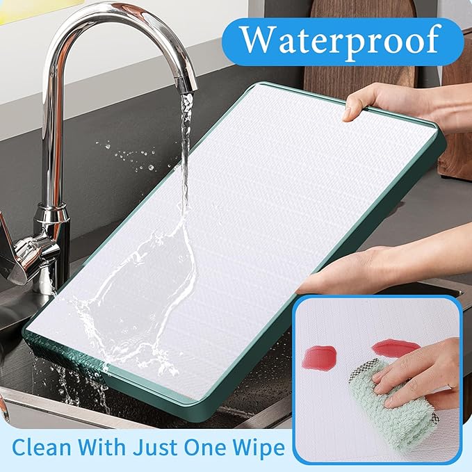 Shelf Liners for Kitchen Cabinets 12in x 20FT Non Adhesive Drawer Liner White Thickened Shelf Liner Paper Strong Non-Slip Easy to Clean for Tool Box Refrigerator with Knife and Tape Measure - Image 4