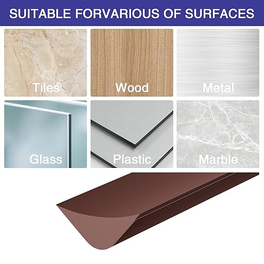 Flexible Molding Trim, Flexible Bendable Adhesive Caulking Strip, Molded Trim, Peel and Stick Home Decorative Edge for Bathroom, Kitchen, Floor, Wall (Dark Brown, 0.83in x 0.24in x 3.3ft) - Image 6