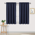 DWCN Navy Room Darkening Blackout Curtains - Thermal Insulated Privacy Energy Saving Window Curtain Drapes 52 x 45 inch Length, Set of 2 Bedroom Living Room Curtains by DWCN