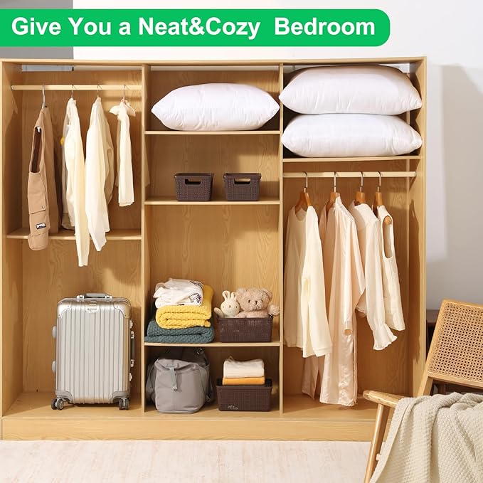 6 Pack Plastic Storage Baskets With Lids,Brown Breathable Stackable Storage Bins,Small Storage Containers,for Organizing Storage Baskets on Desktops,Closets,Playrooms,Classrooms,Offices - Image 5