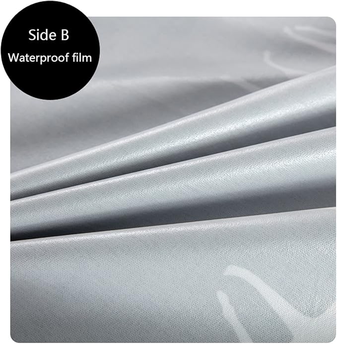 SIELUNO Waterproof Bed Sheet Flat Sheets Lightweight, Mattress Protector Sheet Bed Cover, Furniture Protector Covers for Queen Size Bed-C-230x300cm(90x118in) - Image 3