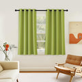 NICETOWN Room Darkening Short Curtain 54 inches Long for Living Room, Grommet Sound Reducing Thermal Insulated Curtains for Bedroom Nursery Window, 46W x 54L, 1 Piece, Fresh Green by NICETOWN