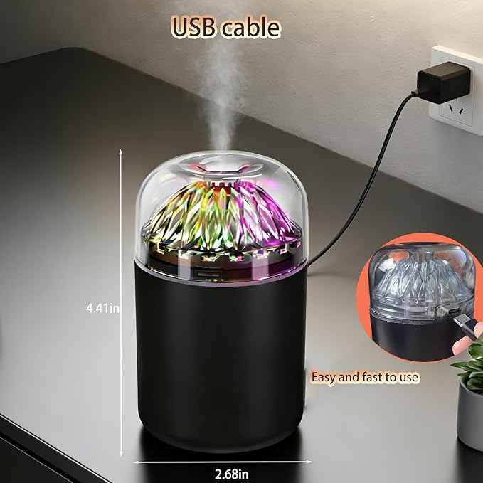 Mini Personal Cool Mist Humidifier-Humidifier for plants with led lights,usb portable air humidifiers ultra-quiet, Suitable for Babies, Kids, Indoor, Bedroom, Office, Car, Travel - Image 7
