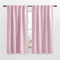 NICETOWN Blackout Curtain Panels for Living Room - (Baby Pink Color) 34x48 inch, 2 Panels Set, Room Darkening Blackout Drapes for Window by NICETOWN