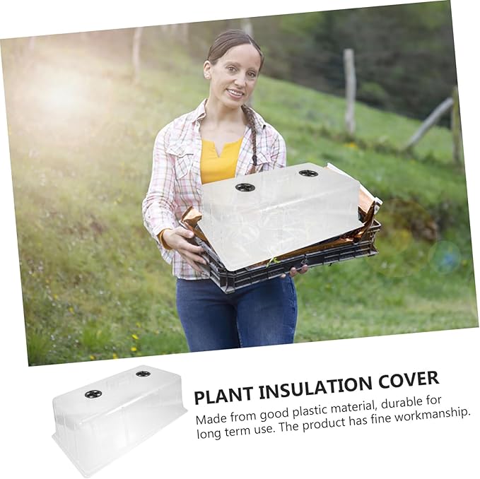 Germination Tray Cover Nursery Pot Protective Lid for Growth Transparent High Dome for Optimal Light Penetration and Heat Preservation Versatile Planting - Image 4