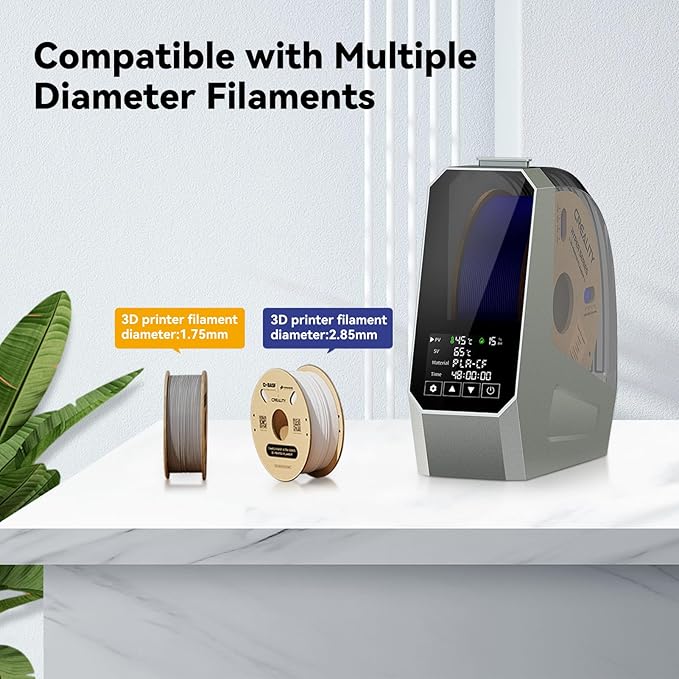 Creality Official Space PI Filament Dryer,Upgraded 3D Printer Filament Dryer Box with 360° Heating, Filament Dehydrator Storage Box for 1kg 1.75/2.85mm PLA ABS PETG PA Filament - Image 6