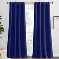 NICETOWN Navy Blue Blackout Curtains 90 inches Length for Living Room, 2 Panels, 55" Wide, Thermal Insulated Long Drapes for Large Window by NICETOWN