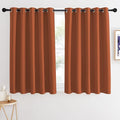 NICETOWN Blackout Curtains 54 Inches Long, Thermal Insulated Room Darkening Curtains for Bedroom, Window Treatment Drapes for Living Room Nursery (W66 x L54 Inch, Burnt Orange, 1 Panel) by NICETOWN