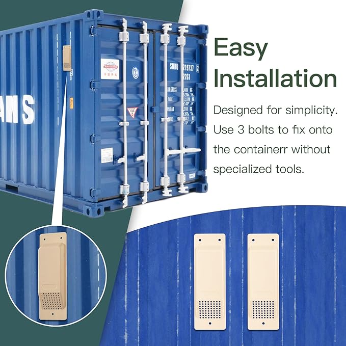 Shipping Container Air Vent Kit Heavy Duty Shipping Container Accessories Cross Flow Ventilation Kit Reduce Heat Humidity Pressure Condensation Add Air Flow for Cargo (8 Pack Yellow) - Image 5