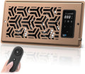 4"x10" Register Booster Fan with Remote Control and Thermostat - Energy Efficient HVAC Vent Booster Fan for Enhanced Home Airflow, Dimmable Display & Easy Installation-Airvent T4-10S by AITECAC