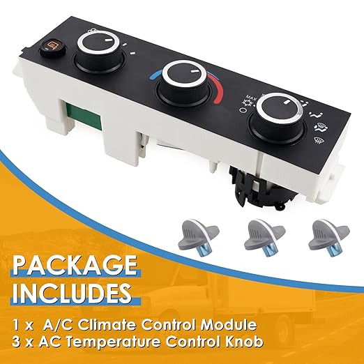 599-294 Heater A/C Control Switch,Front Climate Control Module Compatible with 2008-2021 Chevrolet Express 1500 2500 3500, 2009-2023 Express Cargo Express Pasajeros,2008-2021 GMC Savana, OE # 599-294 - Image 7