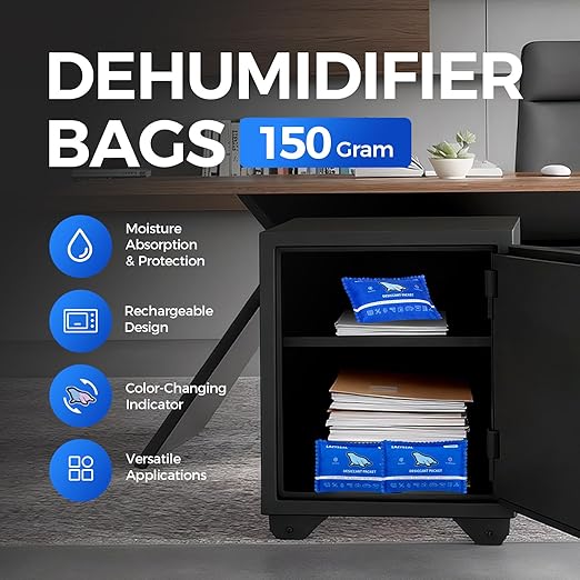 150g Reusable Silica Gel Desiccant Packs for Storage Spaces Color-Changing Indicator Reusable Desiccant Packs for Storage Boxes, Wardrobes, Electronic Devices, 3D Printing Materials - Image 2