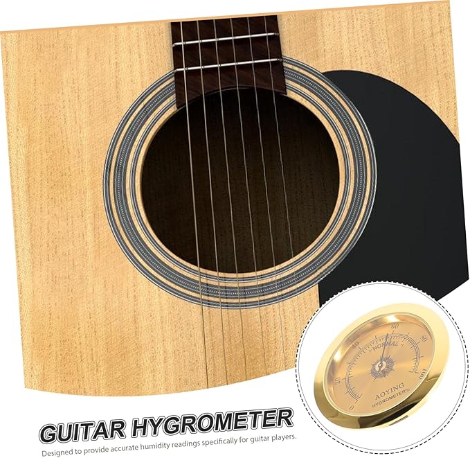 Guitar Humidifiers Acoustic Humidity Gauge Guitar Case Hygrometer Musical Instrument Parts Portable Design - Image 8