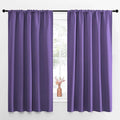NICETOWN Blackout Curtains for Living Curtains, Lilac Purple, Set of 2, 52 by 63 Inch, Window Treatment Blackout Curtain Panels, Home Decor Thermal Insulated Solid Drapes for Bedroom by NICETOWN