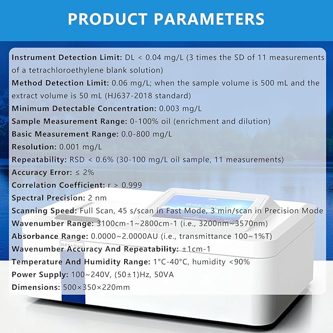 Groundwater Infrared Oil Measuring Device,Agricultural Environmental Oil Monitoring Machine,Petroleum Densitometer - Image 8