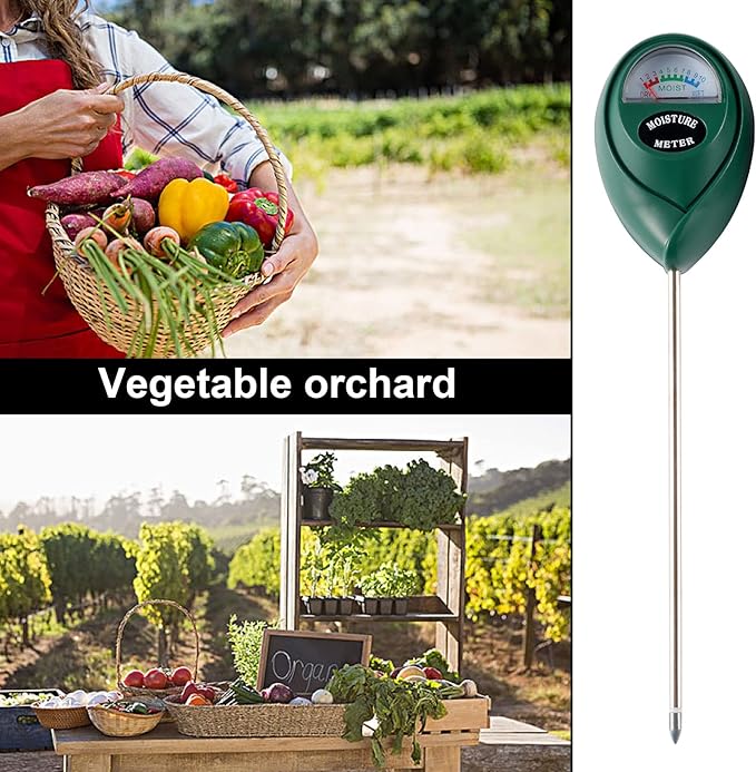 2 Packs Soil Moisture Meter, Plant Water Meter for House Plants, Soil Tester Test Kit Soil for Garden Lawn Farm Indoor & Outdoor Use, No Battery Required (Black & Green) - Image 4