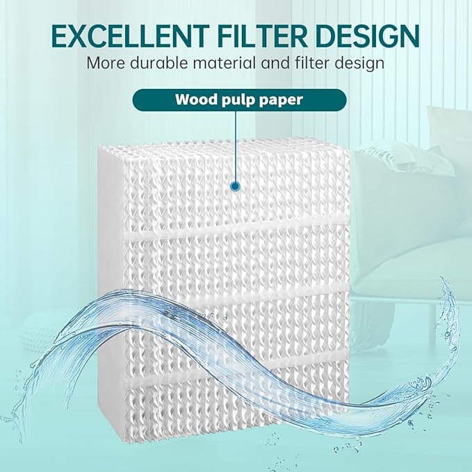 EP9800 1043 Super Wick Humidifier Replacement Filter Evaporative for AIRCARE EP9700 EP9500 SS390DWHT 821000 826000 826800 Bemis Space Saver 800 Series Essick Air EP9R-Series 1 Pack - Image 3