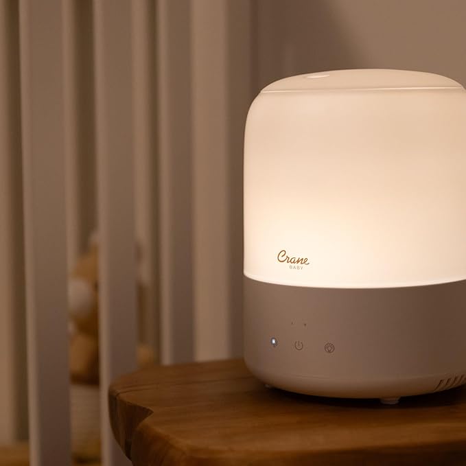 Crane Baby 3-In-1 Baby Humidifier Aroma Diffuser with Adjustable Nightlight, Auto-Shutoff, Humidifier for Baby Nursery, Baby Diffuser for Nursery - Image 8