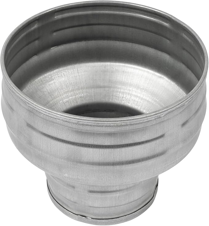 Vent Systems 5" Inch to 3" Inch Duct Reducer Adapter Connector Fitting Pipe Increaser Reducer Cone for HVAC Ventilation Systems, Exhausts and Grow Tents. (Galvanized Steel, 125 to 80 mm) - Image 6
