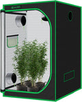 60"x60"x78" 600D Mylar Hydroponic Growing Tents for Plants Inside Reflective Grow Tent Growing Room Hydroponic System 5x5 Grow Tent by GreenHut
