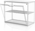 Large Acrylic Display Case for Collectibles, Stackable Hobby Blind Box Figurine Display Case with Compartment Divider for Figures, Cosmetic, Purse, Handbag, Medicine, 1 Pack by HOYOJA