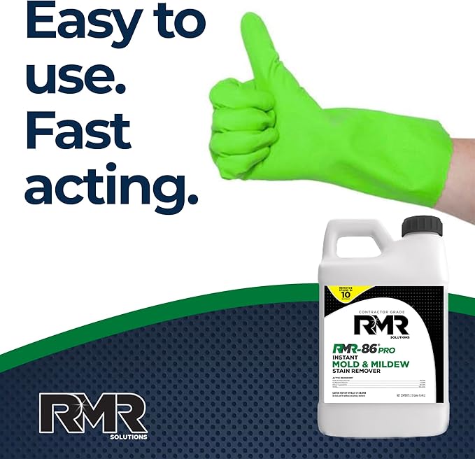 RMR-86 Pro Instant Mold Stain & Mildew Stain Remover - Contractor Grade Cleaning Solution, Professional Quality Formula, Odor Removal, 2.5 Gallon, 2 Pack - Image 5