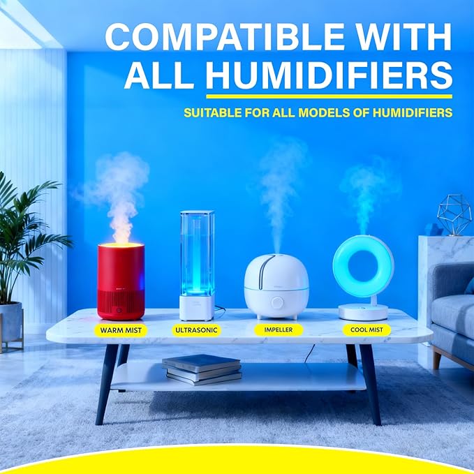 Humidifier Cleaner Drops [3 Pack] Humidifier Water Treatment Cleaning Drops for All Makes & Models - Slows Buildup & Scaling - Cleans & Deodorizes Water, 300+ Day Supply - Image 3