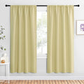 NICETOWN Blackout Curtains for Living Curtains, Paler Yellow, 2 Panels, 42 by 72, Room Darkening Window Curtain Panels, Easy-Care Solid Thermal Insulated Draperies/Drapes for Daughter Room by NICETOWN