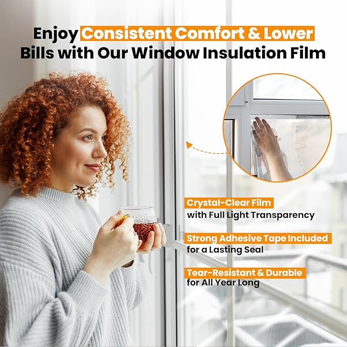BEEST FULLSTOP Garage Door Insulation Kit w/ Seals & Window Films - 8x7 & 8x8 ft Single Garage Door Insulation Panels - Easy-to-Install 8 Pre-Cut 24x48 Foam-Core Panels w/ Tape, Cutter & Squeegee - Image 9