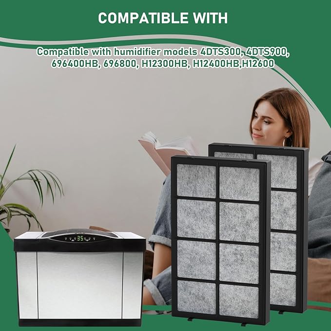 Carmerny 1051 Humidifier Air Filter Compatible with AIRCARE 1051 Evaporative Humidifier Essick Air Part # 1051-Models 4DTS300, 4DTS900, 696400HB, 696800, H12300HB, H12400HB, and H12600, 2 Pack - Image 3