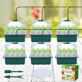 Seedfactor Seed Starter Tray with Light, 6PCS Seed Starter Kit with Grow Light, Seedling Starter Trays with Humidity Domes, Covers Height 3.9", Indoor Gardening Plant Germination Trays by Seedfactor