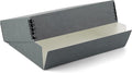 Lineco Museum Archival Storage Box, 11.75x18.25x3 in. Drop Front Design. Acid-Free with Metal Edge. Organize Photos, Pictures, Prints, Documents, Crafts, DIY. Gray, 1 Pack by Lineco