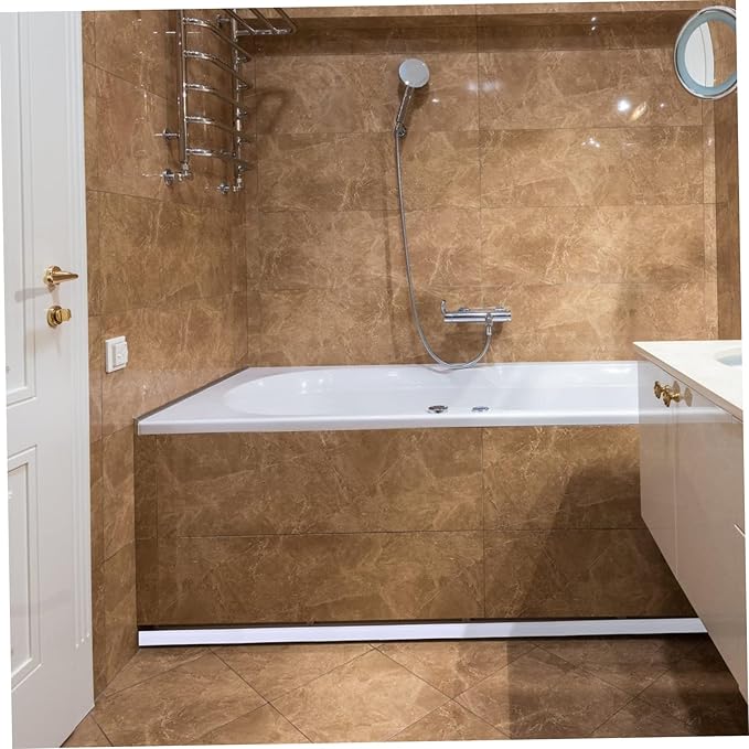 Bathroom Strip Shower Drain Accessories Toilet Sealing Strip Curved Water Retaining Bar for Home - Image 7
