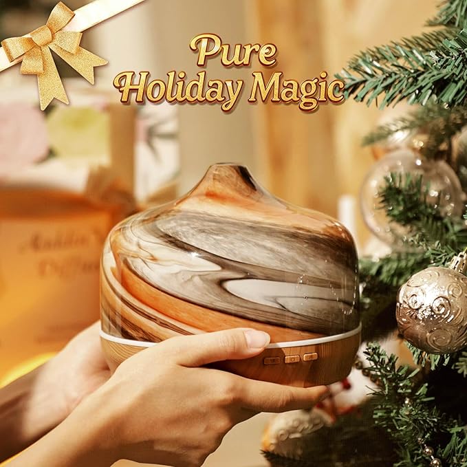 Porseme 500ml Glass Essential Oil Diffuser Aromatherapy Ultrasonic Cool Mist Humidifier 15-21 Running Hours Waterless Auto-Off Air Diffusers for Sleeping,Yoga,Office Working,Spa and Rest (Deep Desert) - Image 6