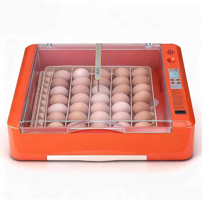 VEVOR 36 Egg Incubator, Automatic Egg Turner with LED Candler & Water Tray, Temperature & Humidity Control, 360° View Clear Window, Poultry Eggs Incubators for Hatching Chicks Ducks Goose Quails - Image 11
