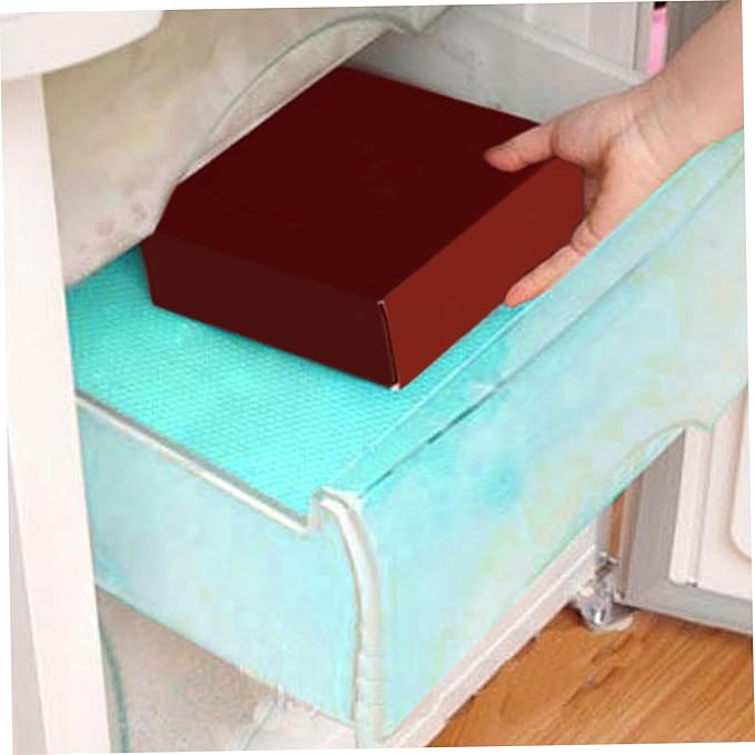 12PCS Refrigerator Shelf Liners 18x12'' Anti-Slip Refrigerator Liners with Dot Surface Customizable Moisture-Proof Mats for Shelves & Drawers - Image 5