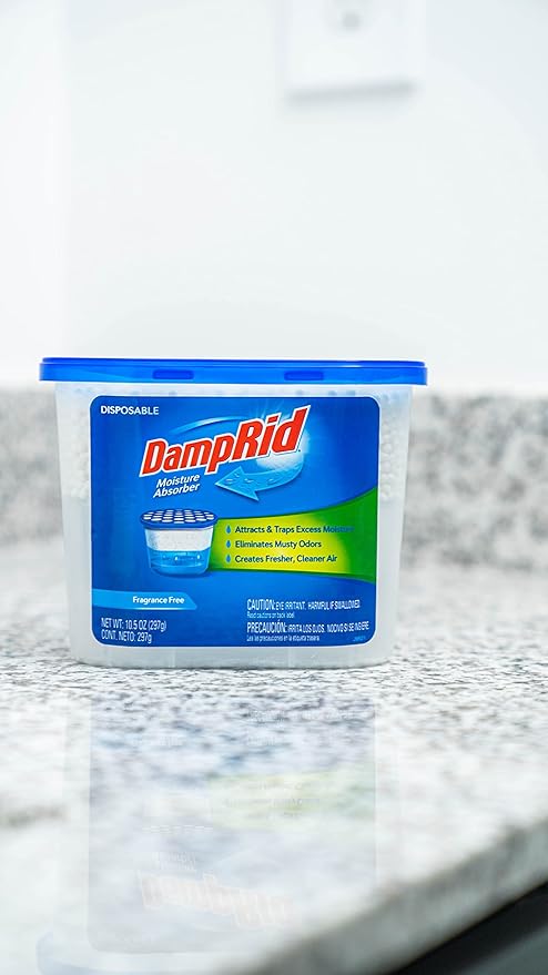 DampRid Fresh Scent Disposable Moisture Absorber, 10.5 oz., 3 Pack – Attracts & Traps Excess Moisture, Eliminates Musty Odors, Creates Fresher, Cleaner Air, White - Image 7