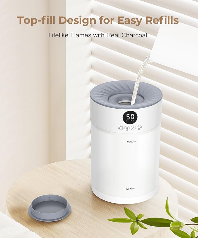 Abolee Humidifiers for Plants 4.5L Cool Mist with Essential Oil Diffuser, Humidifier Large Room, 24dB Quiet Air Humificador fit Baby Nursery & Bedroom, 360° Adjustable, Easy Fill & Cleaning (White) - Image 4
