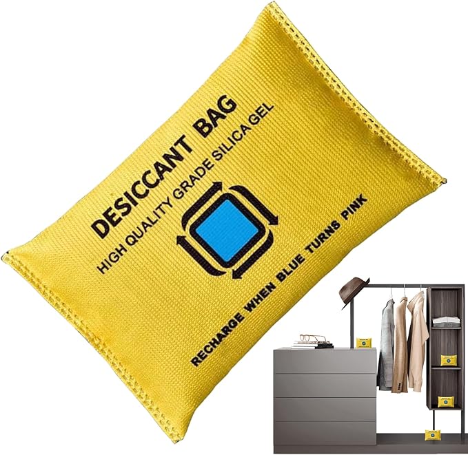 Car Moisture Absorber Bags, with Powerful Moisture Absorption, 100g, Reusable Dehumidifier Bags, Humidity Control, Reusable and Eco-Friendly Design, for Wardrobes, Basements, Spaces, Closet - Image 2
