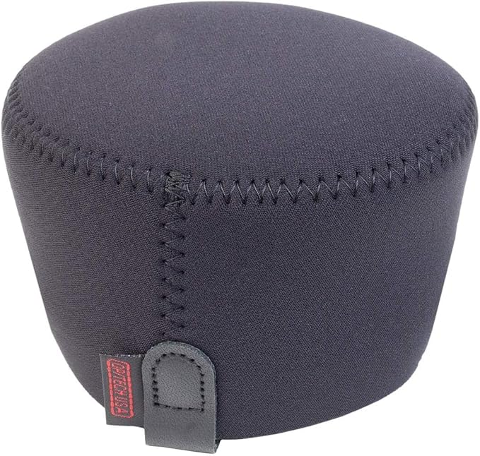 OP/Tech USA Hood Hat – Universal Lens Cap for DSLR & Digital Cameras | Neoprene Camera Lens Hood, Soft Cap for Camera Lens & Protection - Large (Black) - Made in USA by OPTECHusa