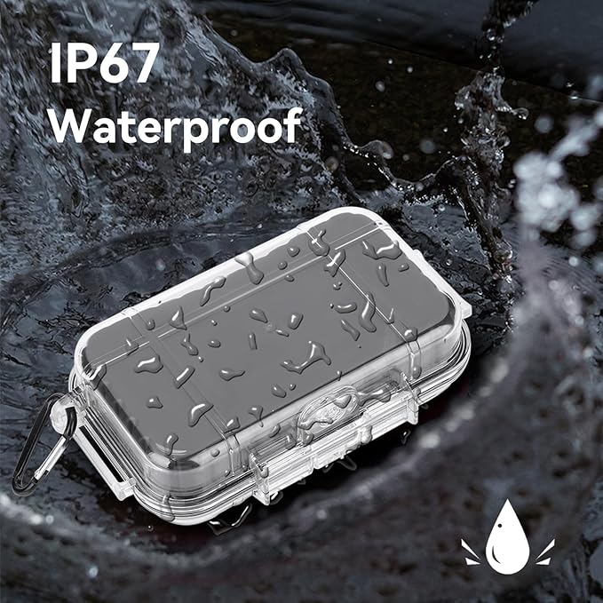 Dry Box Outdoor Waterproof Airtight Storage Case Hard Shell Wet Dry Box Carry Box Tackle Organization for Camping, Fishing - Image 6