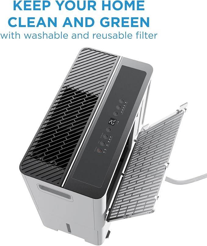 Midea 4,500 Sq. Ft. Dehumidifier with Pump Included 50 Pint - Ideal for Basements, Large & Medium Sized Rooms, and Bathrooms (Renewed) - Image 7