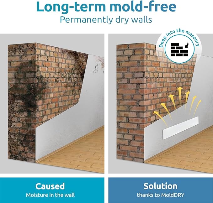 ELIAS Mold killer - Black mold remover for walls without chemicals - Wall heating for every room - Powerful anti-mold heating as an alternative to moldspray - Permanently mold-free (1, Set of 2) - Image 4