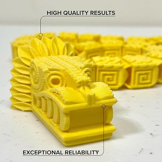 Panchroma PLA Lemon Yellow 3D Printer Filament, 1.75mm, 1kg Spool, Easy to Print, High Speed Printing, Tangle Free, AMS Compatible, Perfect for Toys, Decor, Miniatures, Models & Cosplay - Image 3