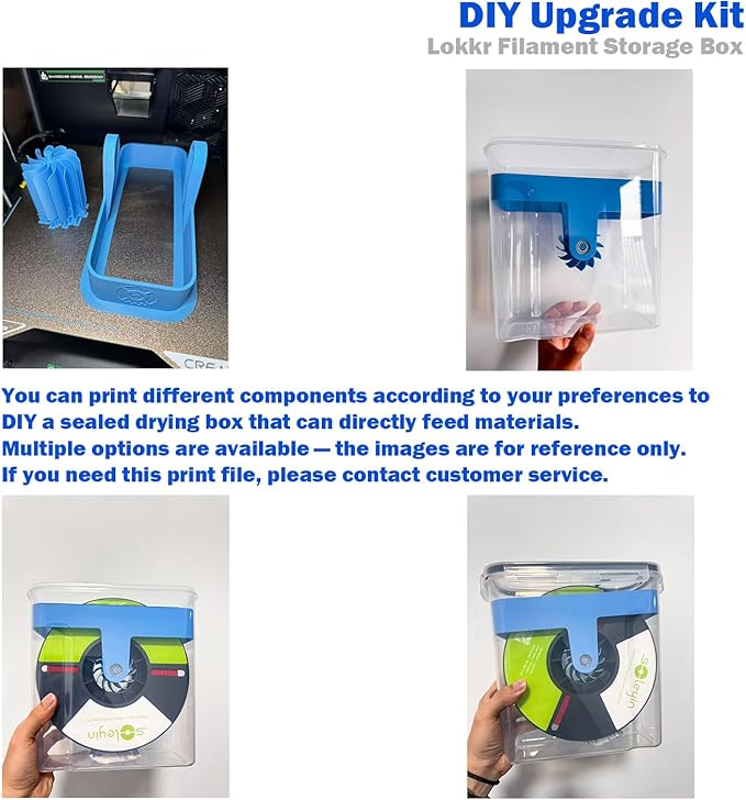 Filament Storage Box 4-Pack - 4.0L Waterproof Dust-Proof Container for 3D Printing Filament with Desiccant & Label, DIY Dry Box Upgrade Accessories Included - Image 5