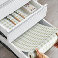 Drawer and Shelf Liner, Non-Slip Kitchen Cabinet Liners Non-Adhesive Thick Strong Grip Waterproof Washable Mats Protect Dresser Shelves Cupboard Bathroom Cabinets, Sage Green, 12 in X 10 FT by ALIUNI