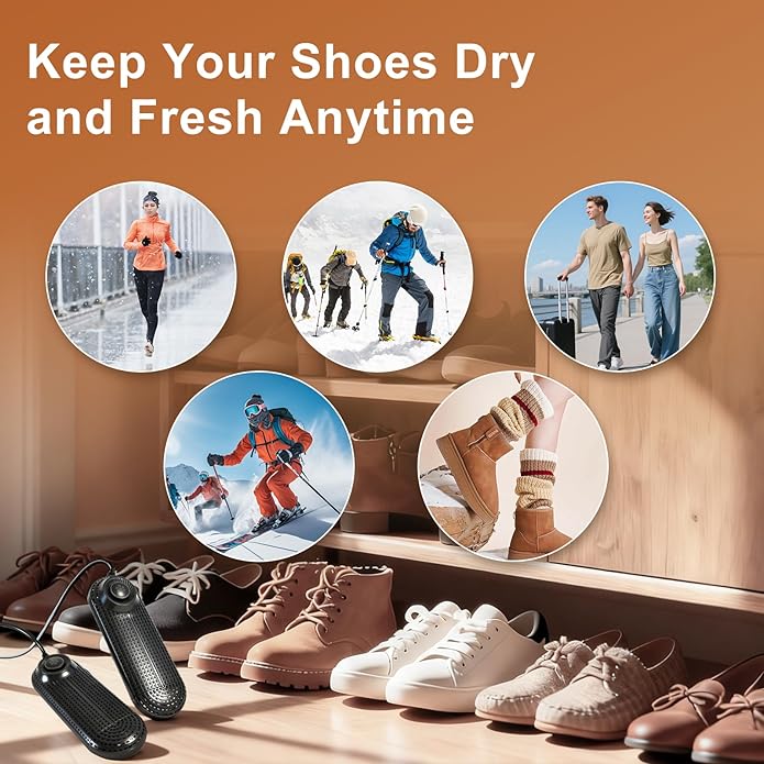 Electric Boot Dryer, Shoe Warmer with IC Controller, Footwear Travel Dryers Silent with 3/6/9 Hours Timer - Image 6