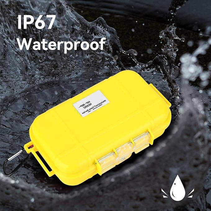 Dry Box Outdoor Waterproof Airtight Storage Case Hard Shell Wet Dry Box Carry Box Tackle Organization for Camping, Fishing - Image 6