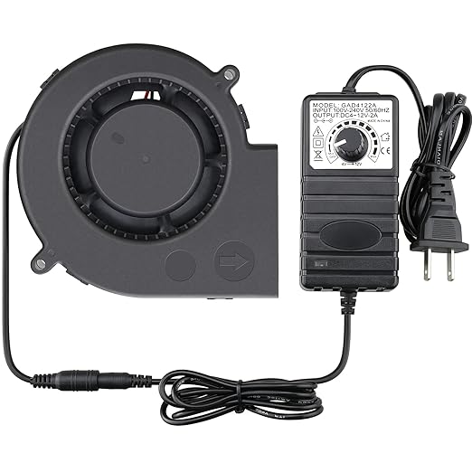 GDSTIME 97mm x 33mm DC Blower, 110V 220V AC Powered Fan 9733 with Variable Speed Controller for DIY Cooling Ventilation Exhaust Projects by GDSTIME