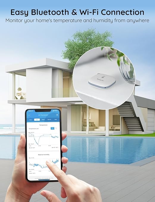 GoveeLife Smart Hygrometer Thermometer, WiFi Temperature Monitor H5179, Humidity Sensor with App Alert, 2 Years Data Storage Export, Wireless Room Thermometer Indoor for Home, Greenhouse, RV - Image 2